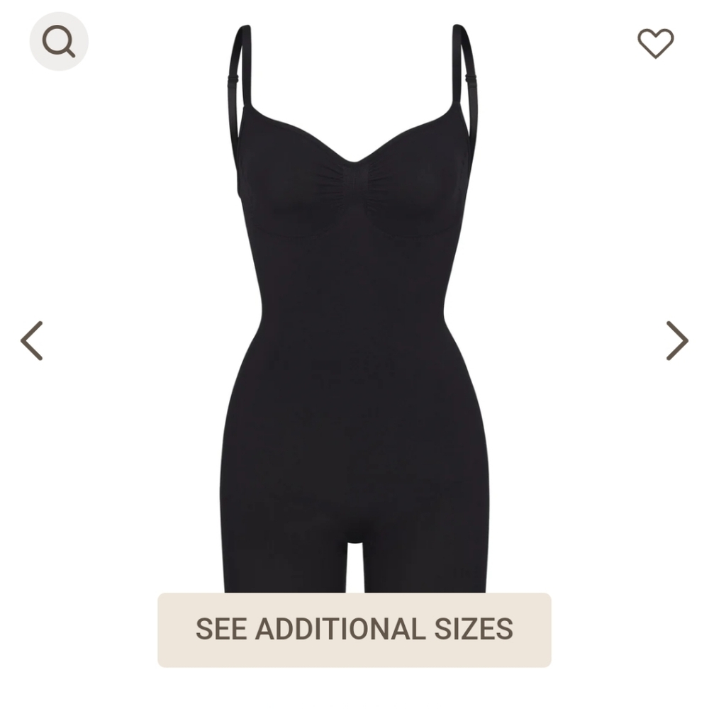 NWT SKIMS LOW BACK MID THIGH BODYSUIT